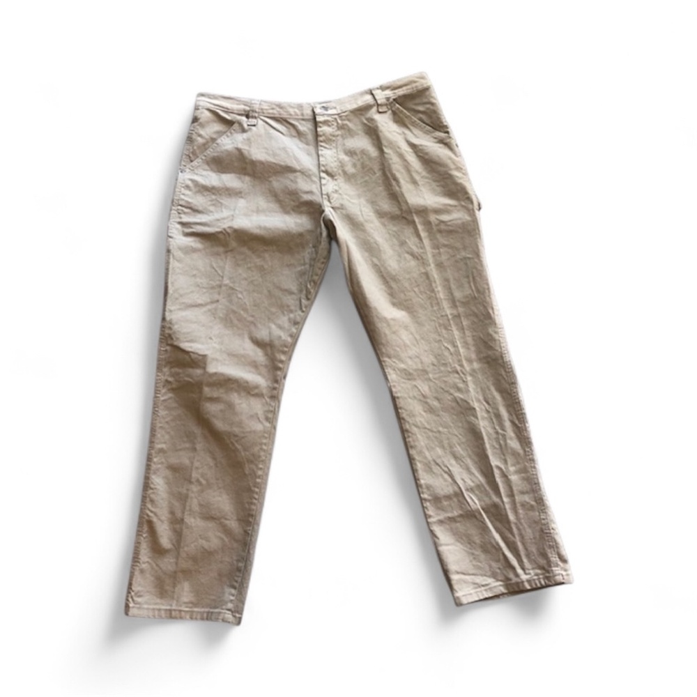 Wrangler Khaki Five Star Premium Carpenter Flex Pants Size 40 X 32